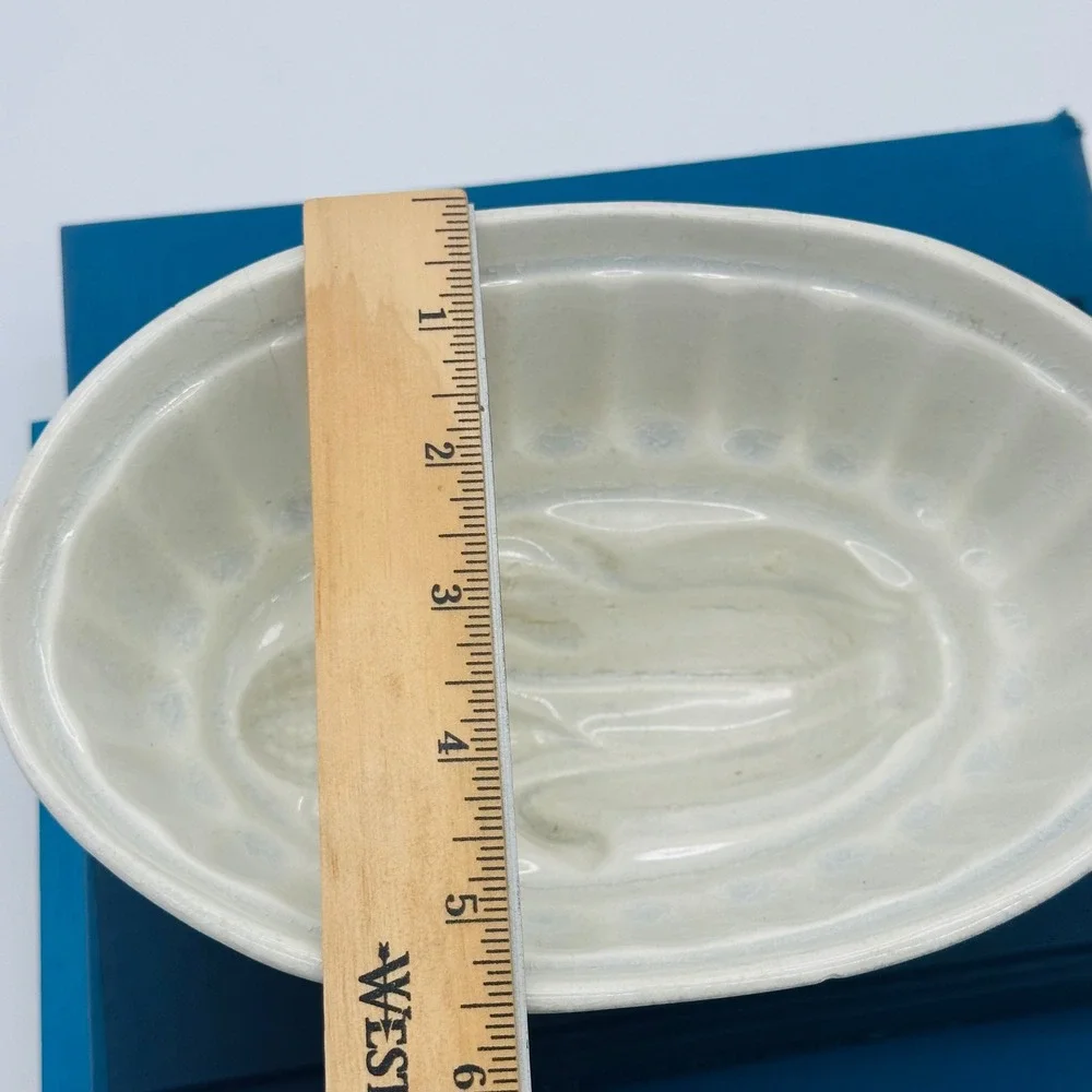 Vintage Ironstone Corn Husk Pudding‎ Jelly Mould Farmhouse Kitchen Decor